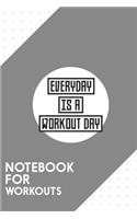 Notebook for workouts