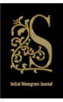 S Initial Monogram Journal