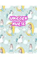 Unicorn Nurse: Cute Journal Notebook for Nursing Student and Practitioner with Large 8.5 x 11 Blank Ruled White Paper (Perfect for School, Medical, Clinical and Ho