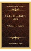 Studies in Deductive Logic: A Manual for Students