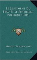 Le Sentiment Du Beau Et Le Sentiment Poetique (1904)