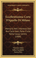 Eccellentissima Corte D'Appello Di Milano