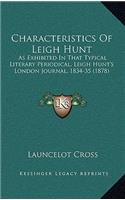 Characteristics Of Leigh Hunt