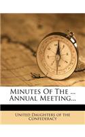 Minutes of the ... Annual Meeting...