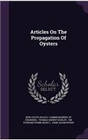 Articles On The Propagation Of Oysters