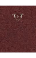 Monogram "P" Sketchbook: (16 Monogram Red 150 Sketch)