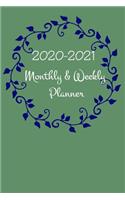 2020-2021 Monthly & Weekly Planner