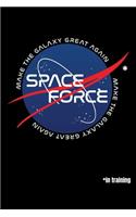 Space Force: Graph Paper Journal / Notebook / Diary Gift - 6"x9" - 120 pages - Graph Paper - 5mm x 5mm - Matte Cover