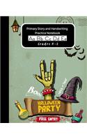 Primary Story and Handwriting Practice Notebook K-2 (Halloween Edition)