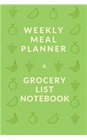 Weekly Meal Planner and Grocery List Notebook