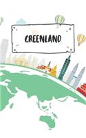 Greenland: Dotted Travel Diary Notebook or Journey Dotted Grid Journal - Holiday Trip Pocketbook for Men and Women with Dots