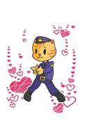 Funny Police Cat Notebook