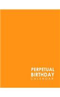 Perpetual Birthday Calendar