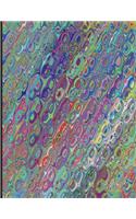 Unruled (Unlined) Blank Composition Notebook (8.5"x11" inches) 200 Pages: Unruled/Unlined/Plain Journal - Diary - Abstract Art Cover Design