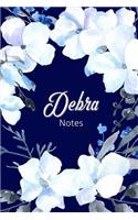 Debra Notes: Personalized Journal with Name with Feminine Interior