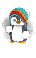 Penguin Notebook: Blank Lined Journal, Softcover (6x9 Inches) with 120 Pages