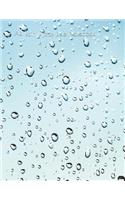 A4 Rain Drops Blue Notebook