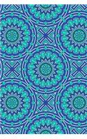 Journal Notebook Mandalas Pattern 2: 110 Page Plain Blank Journal For Drawing, Writing, Doodling In Portable 6 x 9 Size.(41 Noteworthy Series Unlined)
