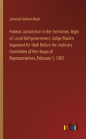 Federal Jurisdiction in the Territories