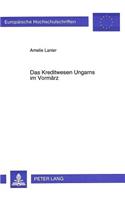 Das Kreditwesen Ungarns Im Vormaerz