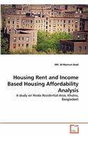 Housing Rent and Income Based Housing Affordability Analysis