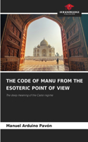 Code of Manu from the Esoteric Point of View