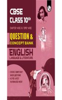 PW CBSE Class 10th English Language & Literature Question & Concept Bank Chapterwise & Topicwise Exam 2023 - 2024 |Previous year paper covered