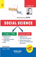 Marks Time CBSE Board Exam Study Guide for Class 10 Social Science (2020 Board Exam Edition)