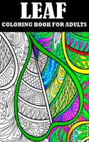 Leaf coloring book for adults