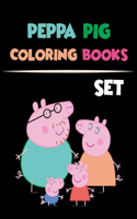 peppa pig coloring book set: Peppa Pig Coloring Books For Kids