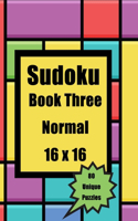Sudoku Book Three Normal 16 X 16