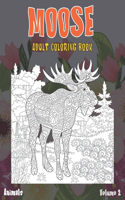 Adult Coloring Book Volume 2 - Animals - Moose
