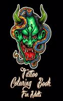 Tattoo Coloring Book For Adults