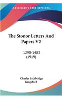 The Stonor Letters And Papers V2