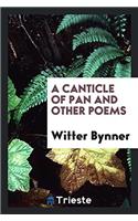 A Canticle of Pan and Other Poems