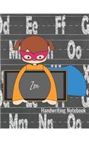 Handwriting Notebook Zoe