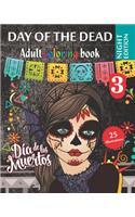 Day of the Dead 3 - Adult coloring book - Night Edition