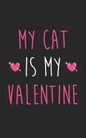 Valentine's Day Notebook - Valentine's Day Gift for Animal Lover - Valentine's Day Cat Journal - Cat Diary