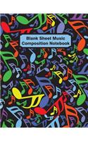 Blank Sheet Music Composition Notebook