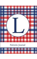 L: Patriotic Journal: Monogram Initial Notebook