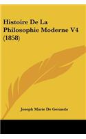 Histoire De La Philosophie Moderne V4 (1858)