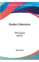 Etudes Litteraires