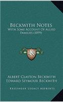 Beckwith Notes