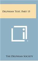 Delphian Text, Part 15