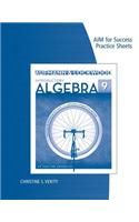 AIM for Success Practice Sheets for Aufmann/Lockwood's Introductory  Algebra: An Applied Approach, 9th