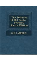 The Technics of Bel Canto