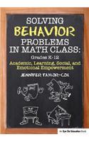Solving Behavior Problems in Math Class