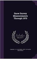 Snow Survey Measurements Through 1970