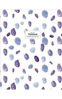 Dot Grid Notebook - Watercolor Doodle Journal: Purple and White, Dotted (Watercolor Notebook)