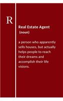 Real Estate Agent: Blank Lined Notebook